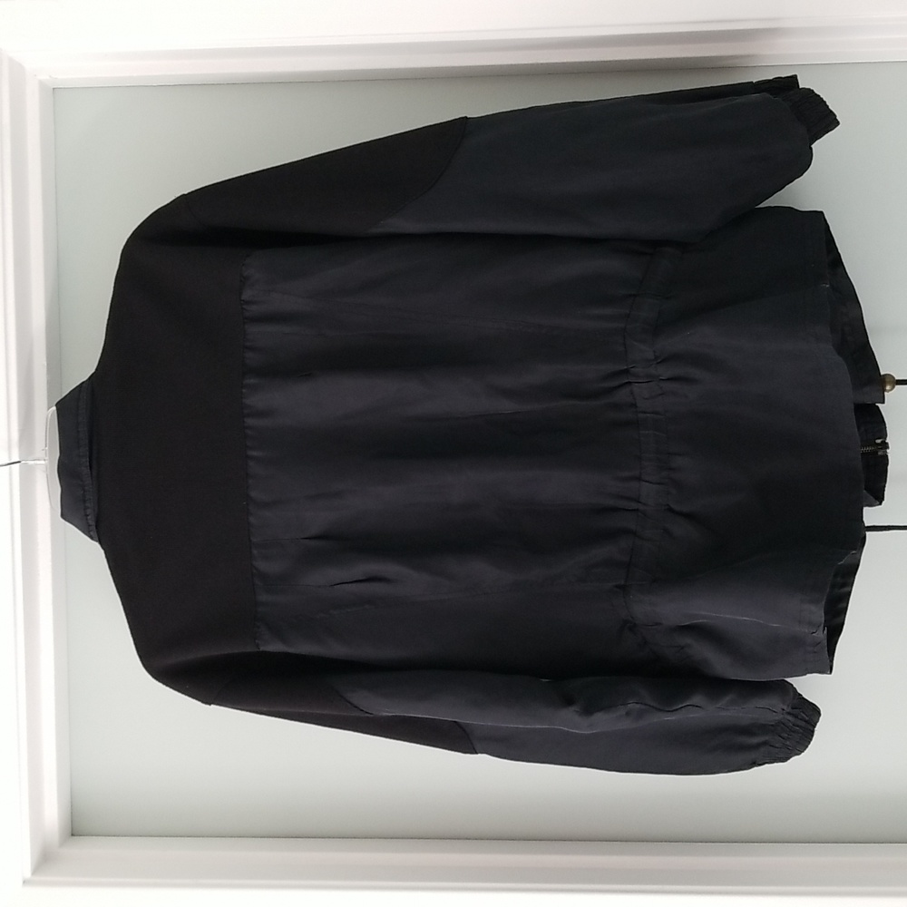 Vintage Lavon Silk Windbreaker Jacket Size M Black - Picture 5 of 12